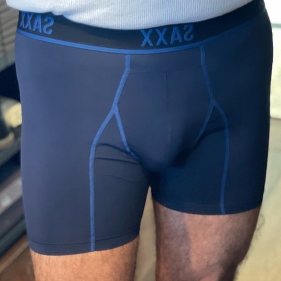 Excellent Used Condition Men's SAXX Kinetic Ballpark Pouch Boxer Brief Medium - Picture 3 of 14